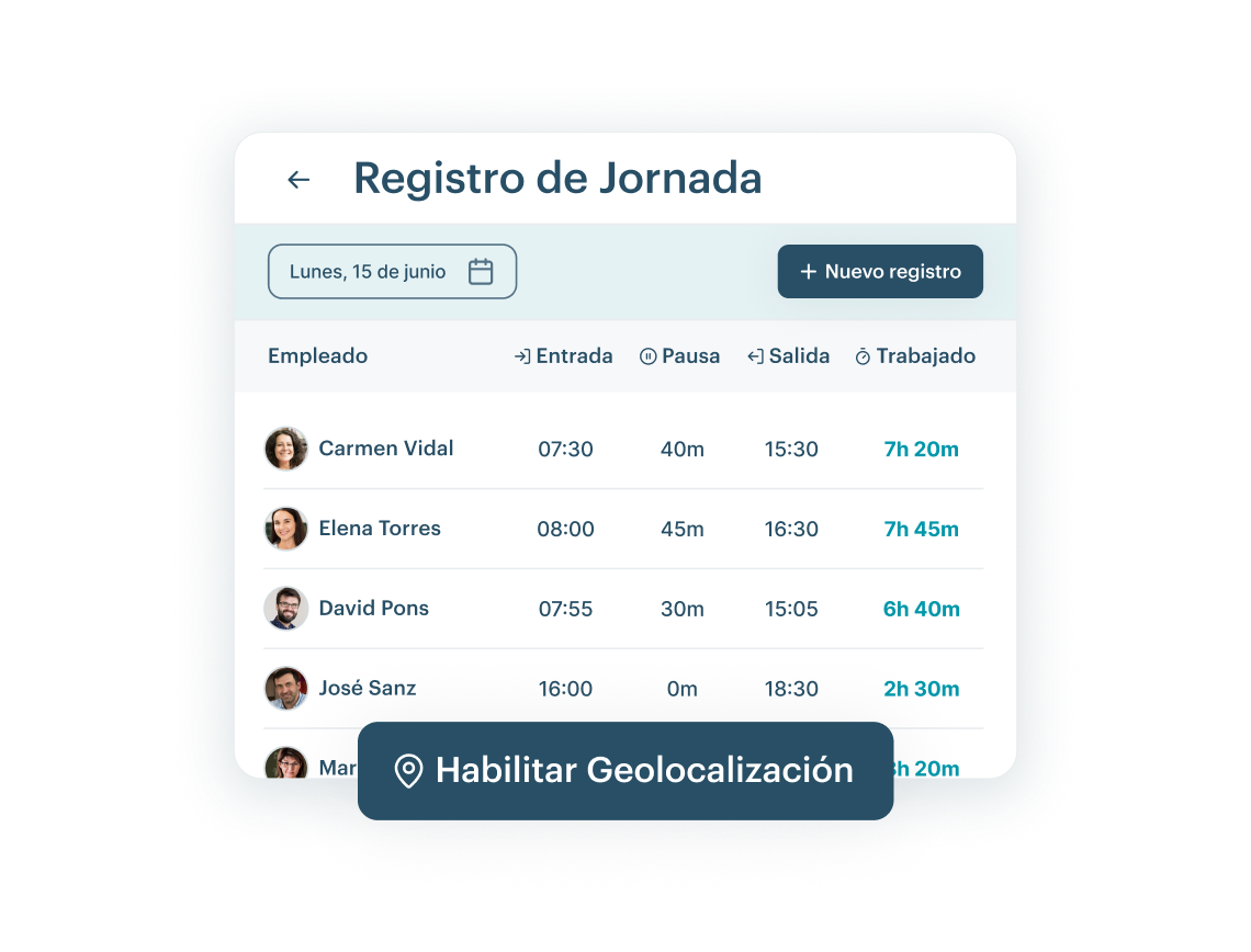 Supervisa la asistencia y horas del equipo en KinderUp